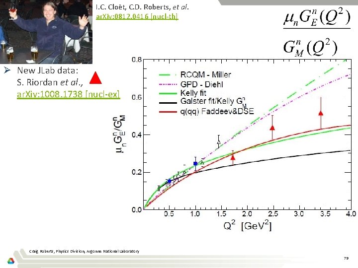 I. C. Cloët, C. D. Roberts, et al. ar. Xiv: 0812. 0416 [nucl-th] Ø