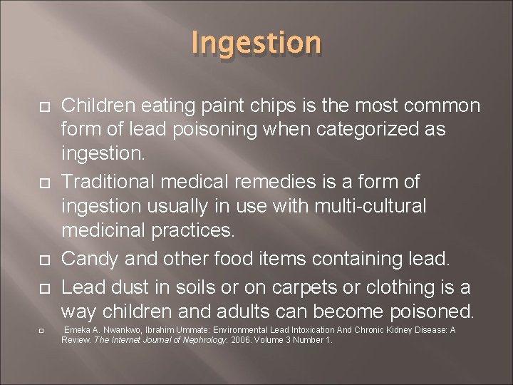 Childhood LeadBased Poisoning Albert Knapp MPH Student Walden