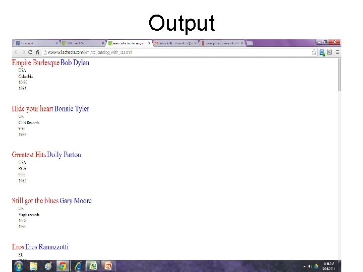 Output 