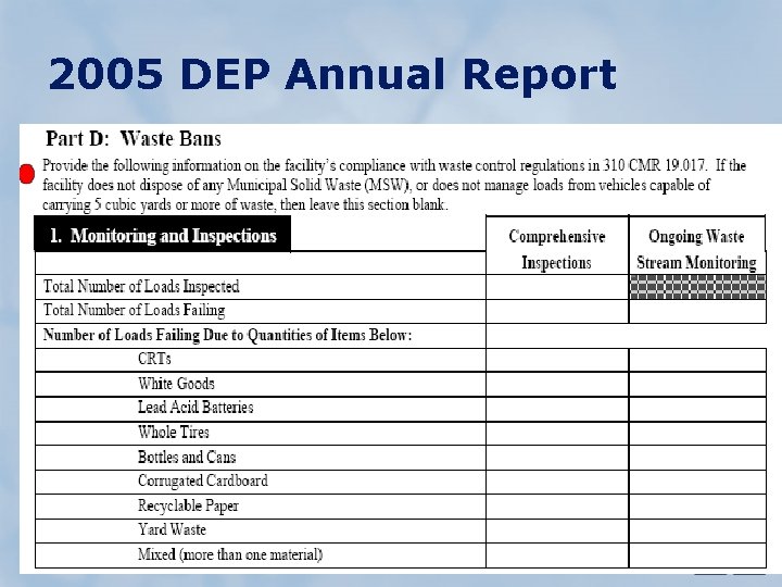 2005 DEP Annual Report 