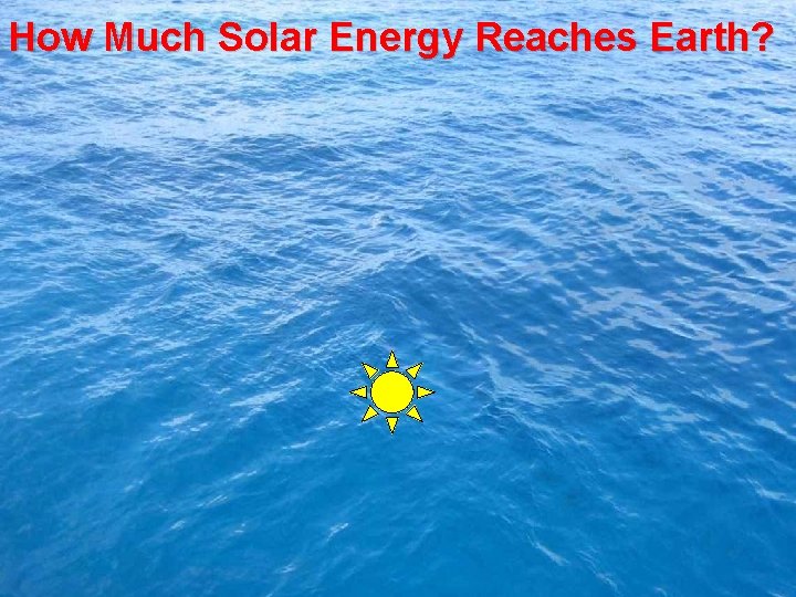 How Much Solar Energy Reaches Earth? 