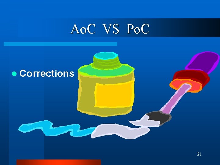 Ao. C VS Po. C l Corrections 21 