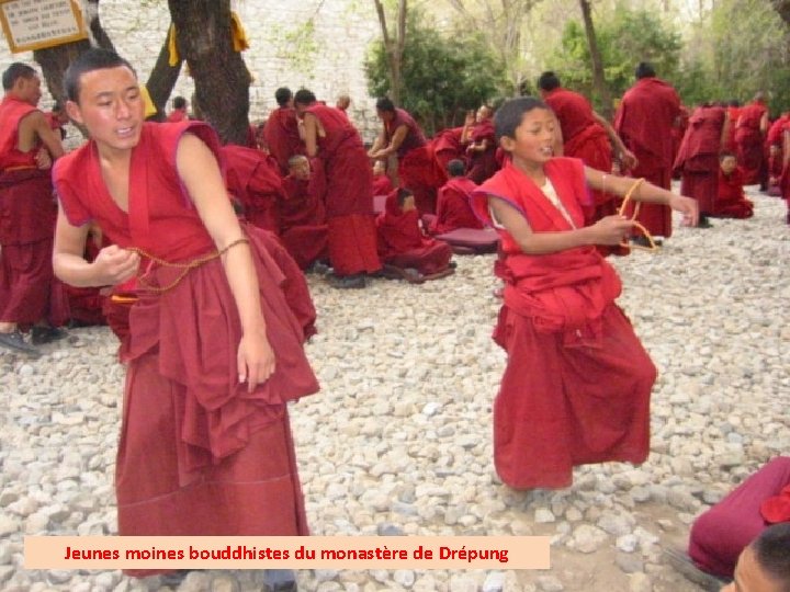 Jeunes moines bouddhistes du monastère de Drépung 