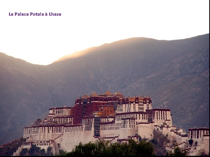 Le Palace Potala à Lhasa 