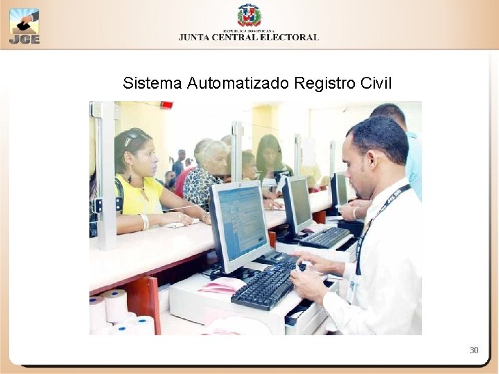 Sistema Automatizado Registro Civil 30 