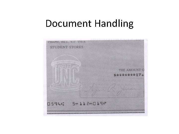 Document Handling 