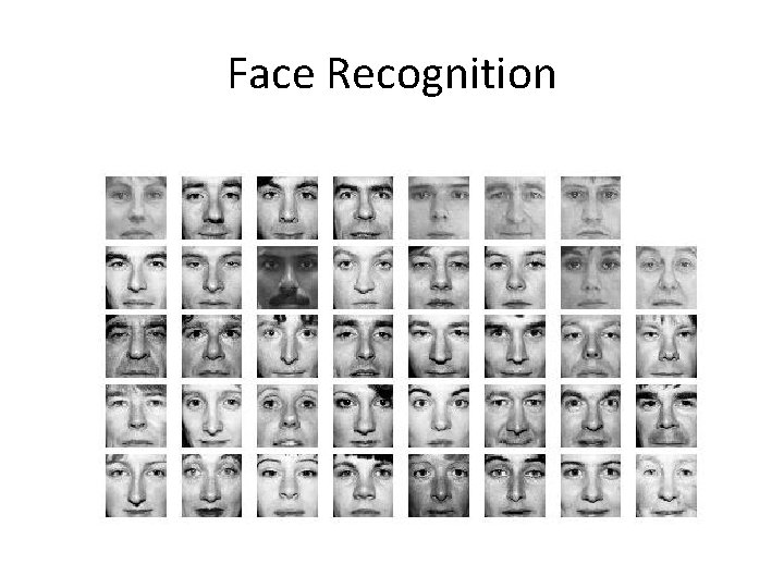 Face Recognition 