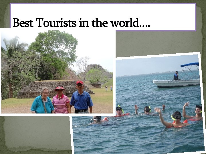 Best Tourists in the world…. 