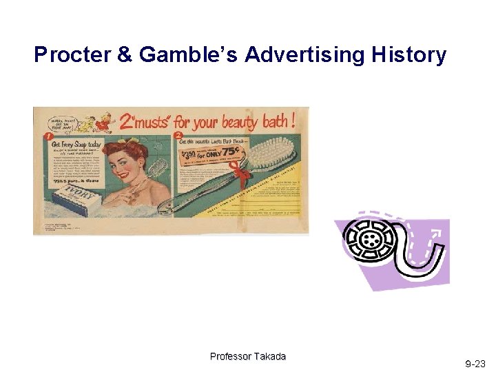 Procter & Gamble’s Advertising History Professor Takada ９ -23 