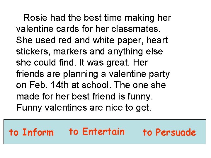 Rosie had the best time making her valentine cards for her classmates. She used