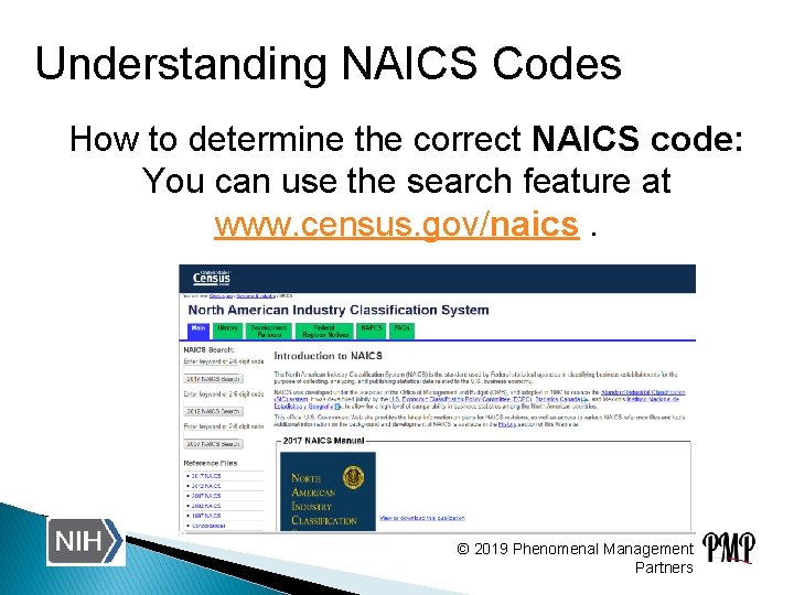 Understanding NAICS Codes How to determine the correct NAICS code: You can use the