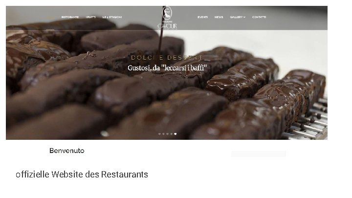 offizielle Website des Restaurants 