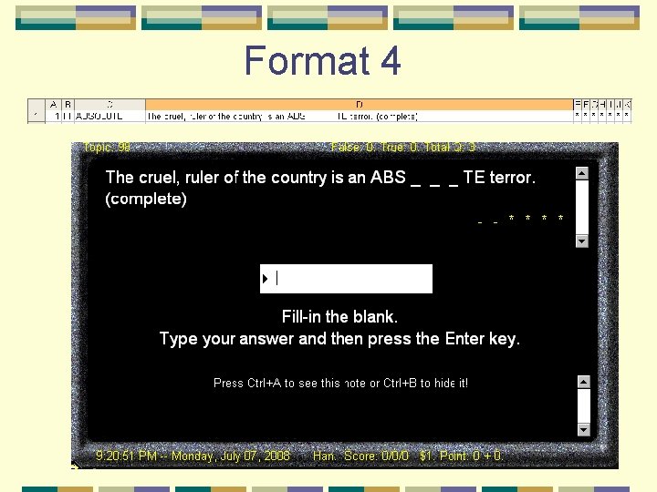 Format 4 