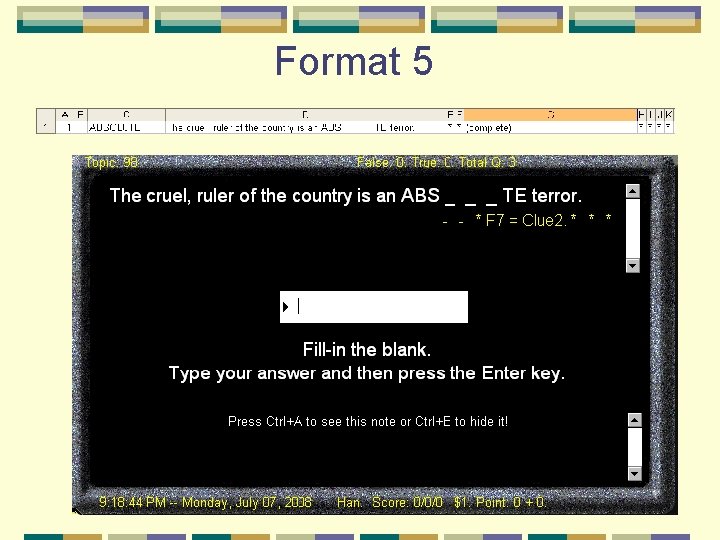 Format 5 