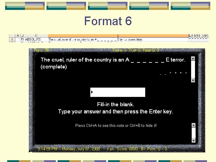 Format 6 