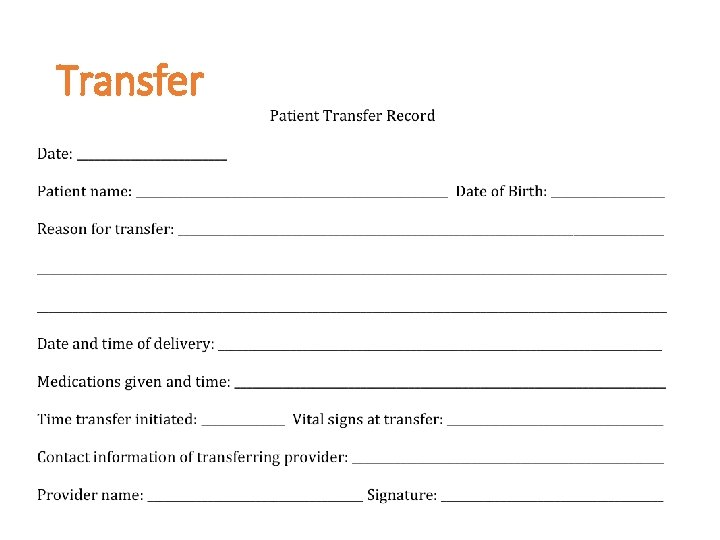 Transfer 