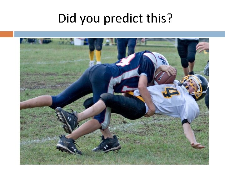 Did you predict this? 