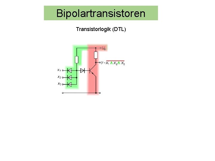 Bipolartransistoren Transistorlogik (DTL) 