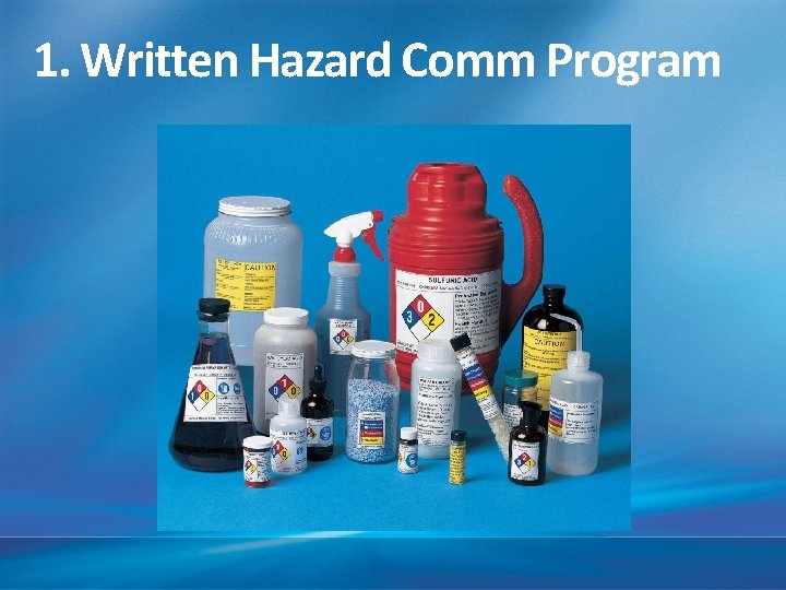 1. Written Hazard Comm Program 