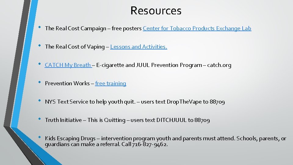 Resources • The Real Cost Campaign – free posters Center for Tobacco Products Exchange