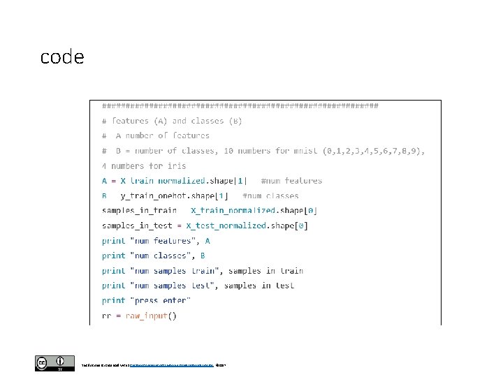 code This document is licensed with a Creative Commons Attribution 4. 0 International License code This document is licensed with a Creative Commons Attribution 4. 0 International License