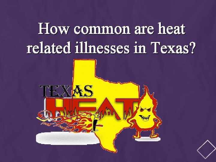 How common are heat related illnesses in Texas? 