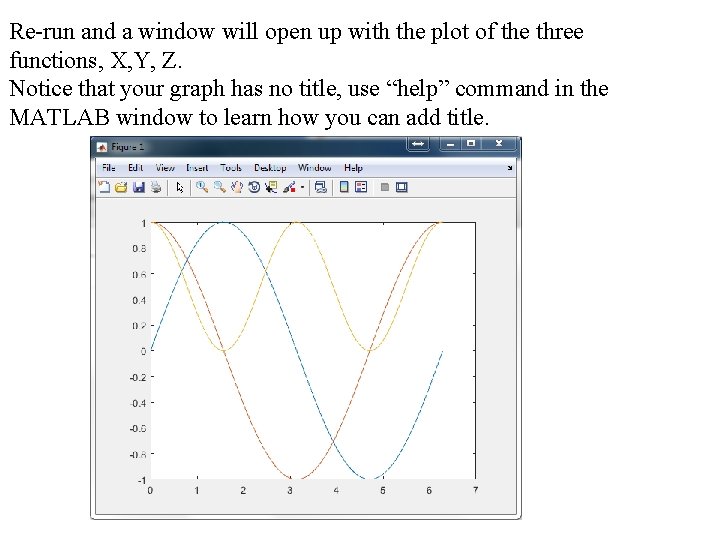 Re-run and a window will open up with the plot of the three functions, Re-run and a window will open up with the plot of the three functions,