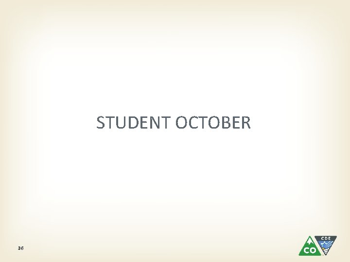 STUDENT OCTOBER 36 