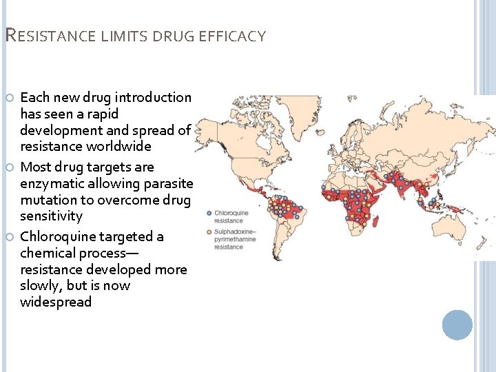 RESISTANCE LIMITS DRUG EFFICACY Each new drug introduction has seen a rapid development and