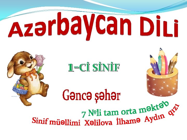 1 -Cİ SİNİF 