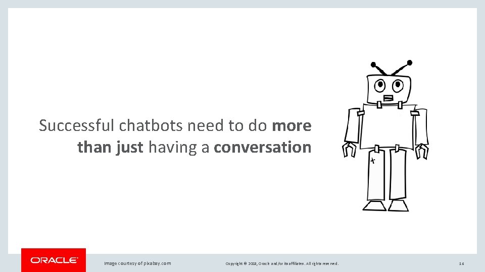 Successful chatbots need to do more than just having a conversation Image courtesy of