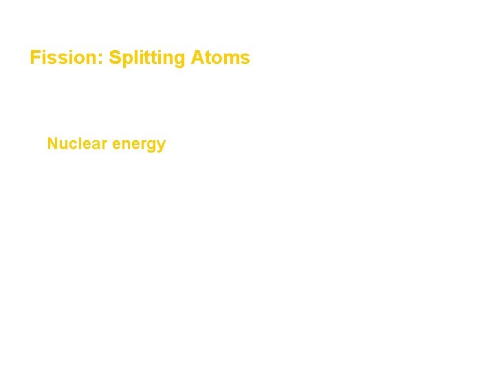 Nonrenewable Energy Section 2 Fission: Splitting Atoms • Nuclear power plants get their power