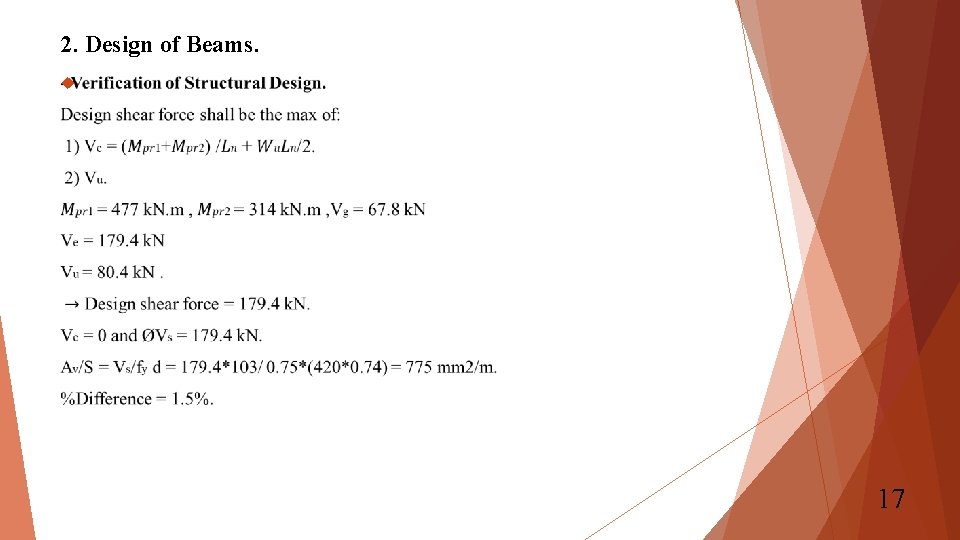 2. Design of Beams. 17 