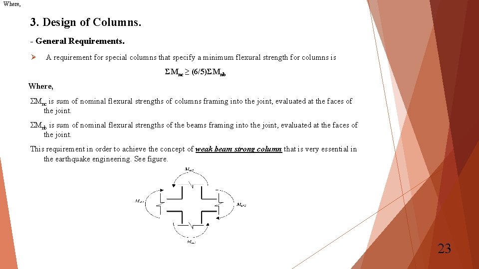Where, 3. Design of Columns. - General Requirements. Ø A requirement for special columns