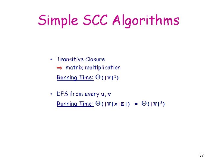 Simple SCC Algorithms 57 