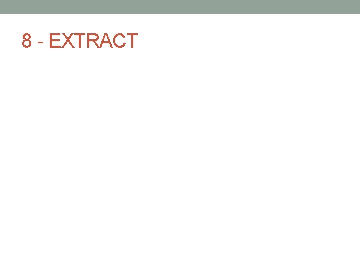 8 - EXTRACT 