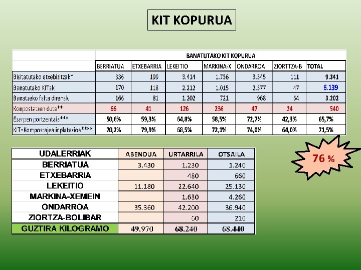 KIT KOPURUA 76 % 