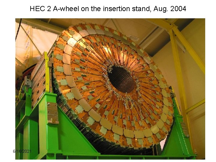 HEC 2 A-wheel on the insertion stand, Aug. 2004 6/18/2021 