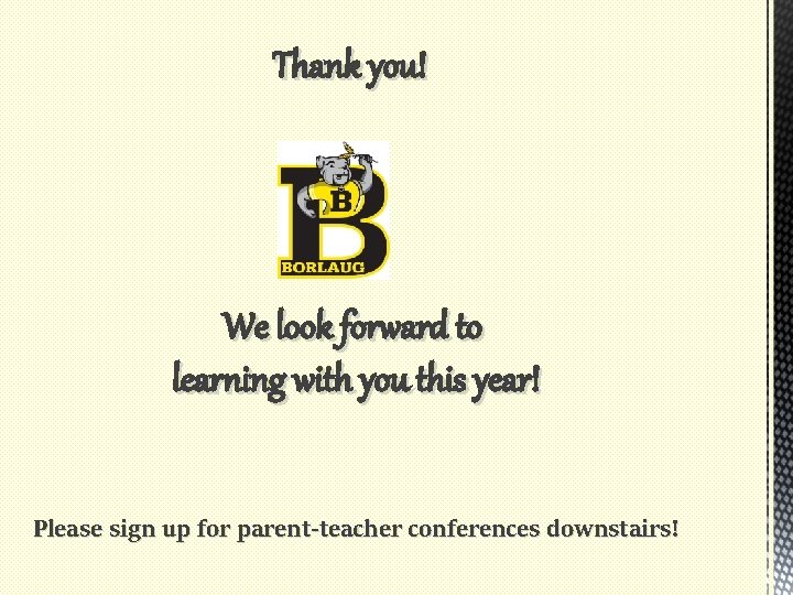 Thank you! We look forward to learning with you this year! Please sign up