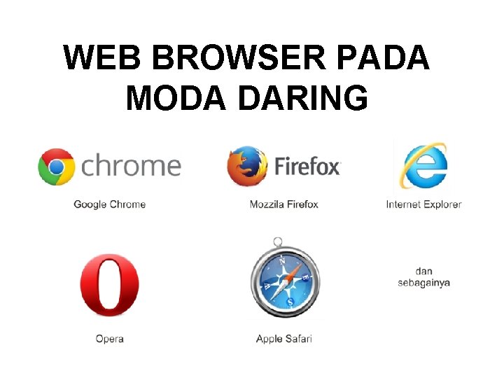 WEB BROWSER PADA MODA DARING 