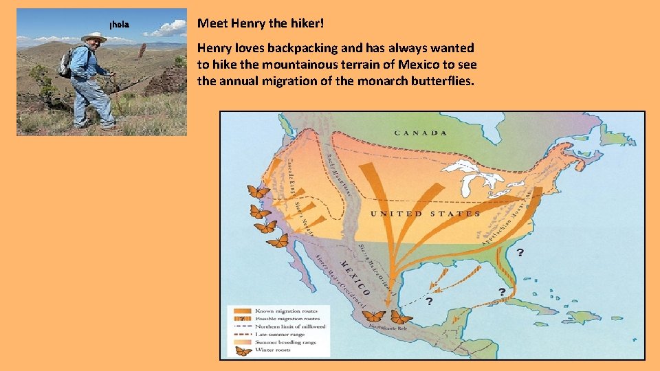 ¡hola Meet Henry the hiker! Henry loves backpacking and has always wanted to hike