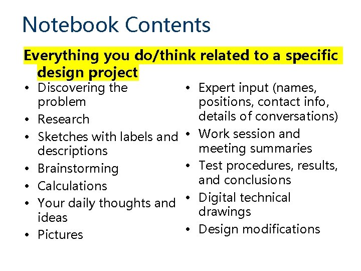 Engineering Notebook What Is an Engineering Notebook Why