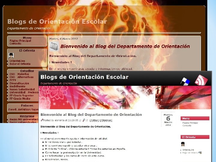 Nuevos Blogs de Orientacin Orienta 201213 Para el