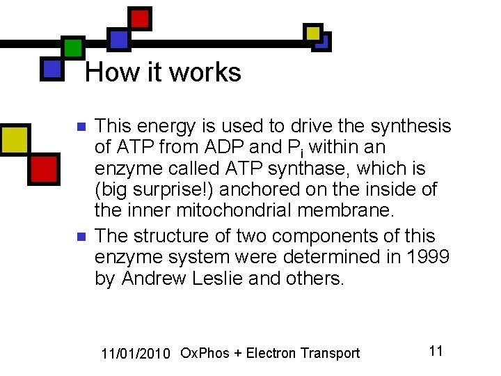 How it works n n This energy is used to drive the synthesis of