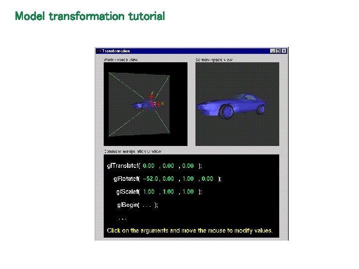 Model transformation tutorial 