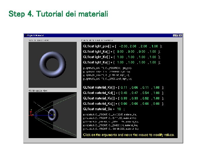 Step 4. Tutorial dei materiali 