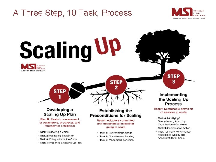 A Three Step, 10 Task, Process 