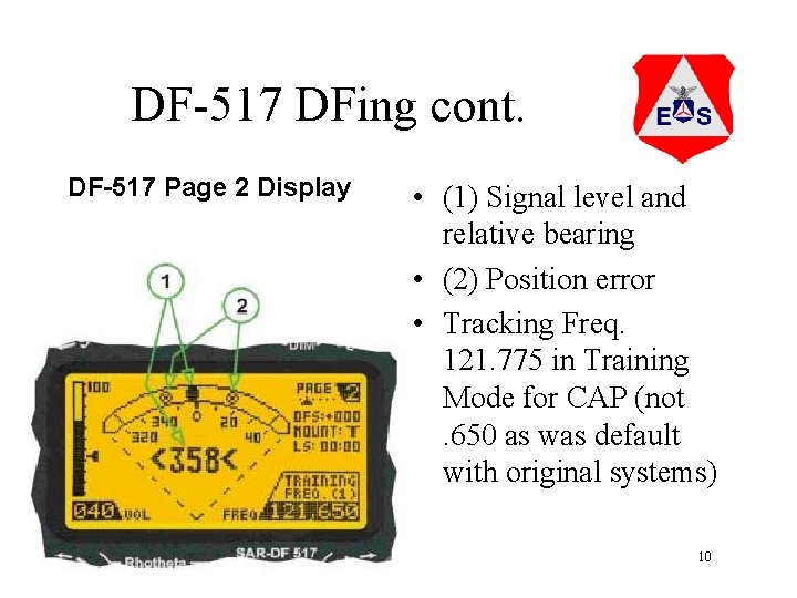 DF-517 DFing cont. DF-517 Page 2 Display Becker. DFPPT. ppt Last Revised: 29 January