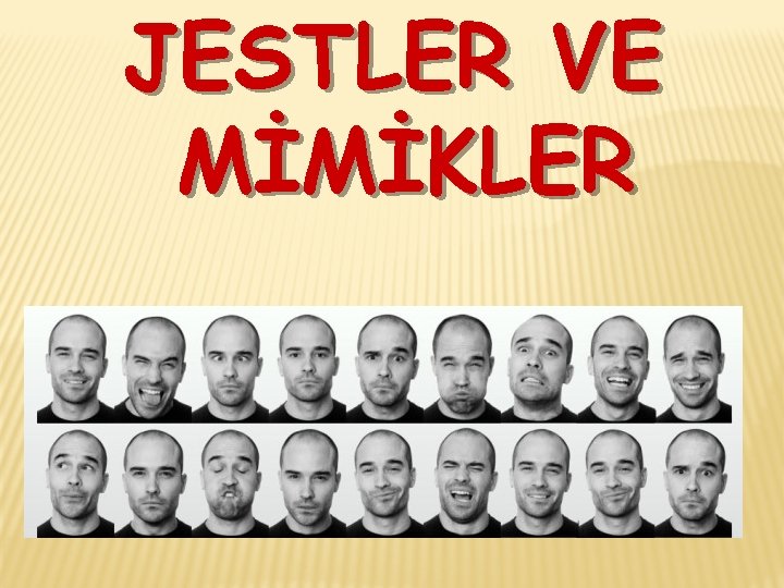 JESTLER VE MİMİKLER 