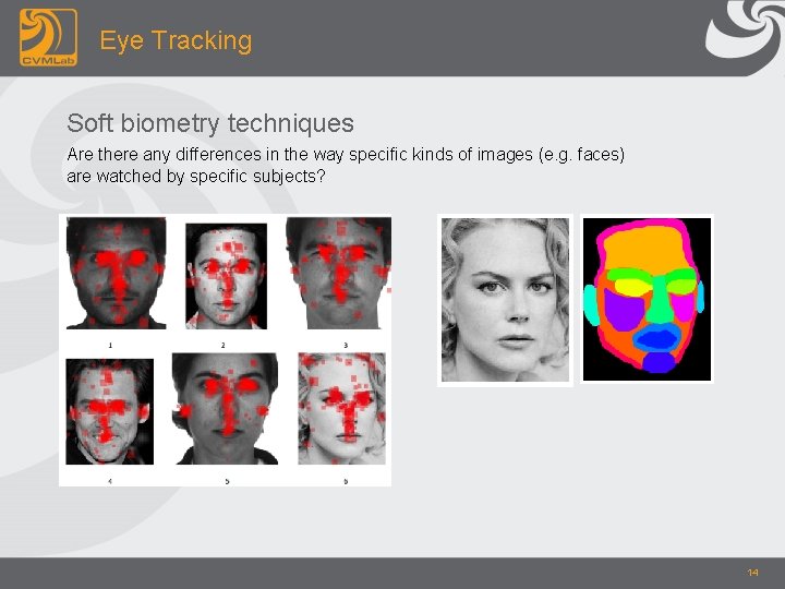 Eye Tracking Soft biometry techniques Are there any differences in the way specific kinds